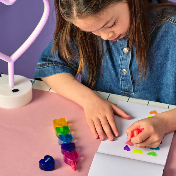 ooly Heart Stacks Stacking Highlighters - 6 Color