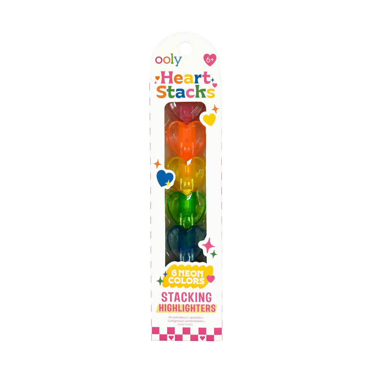 ooly Heart Stacks Stacking Highlighters - 6 Color