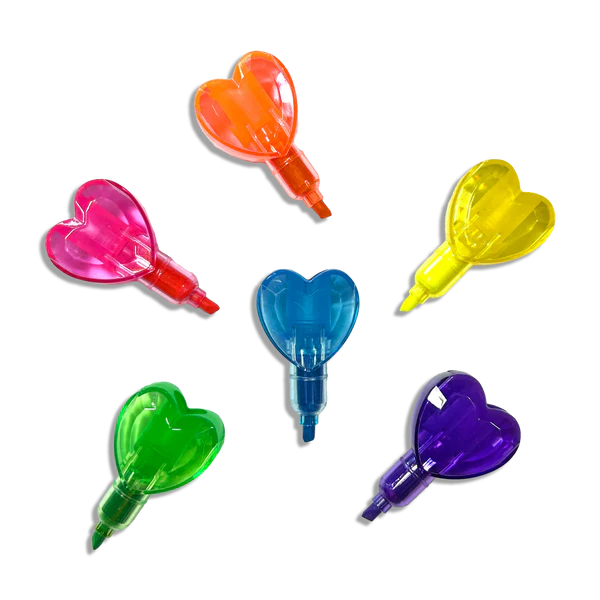 ooly Heart Stacks Stacking Highlighters - 6 Color