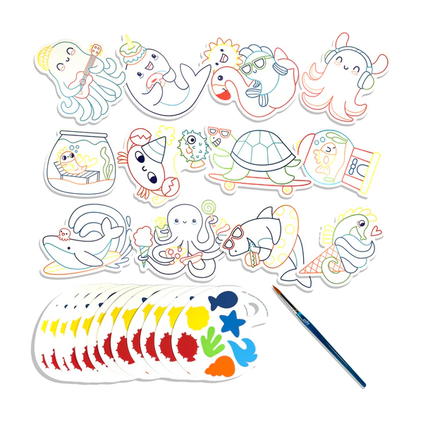 ooly Playful Painters Waterverfset – Ocean Fun