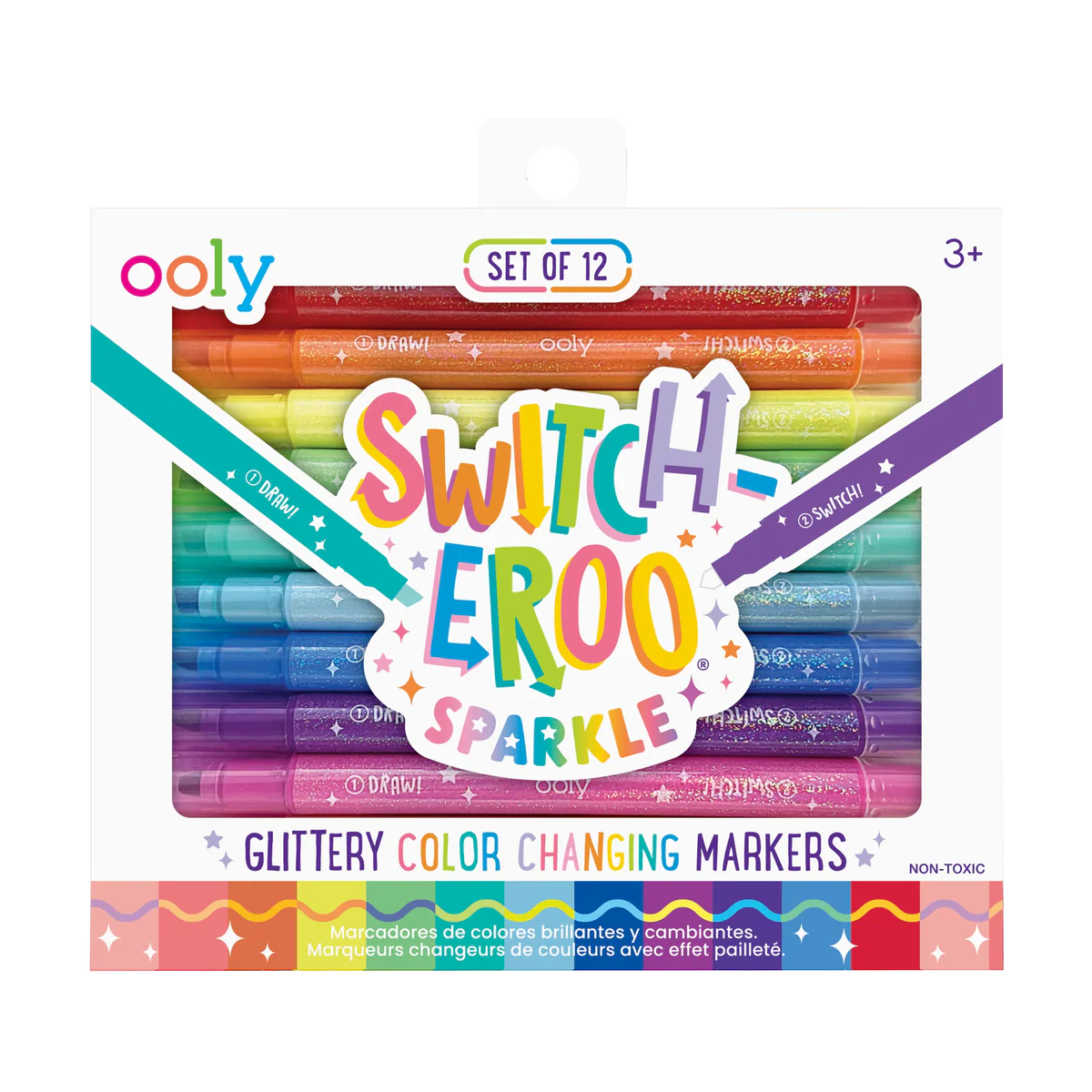 ooly Switch-Eroo Glitter Kleurveranderende Stiften – Set van 12