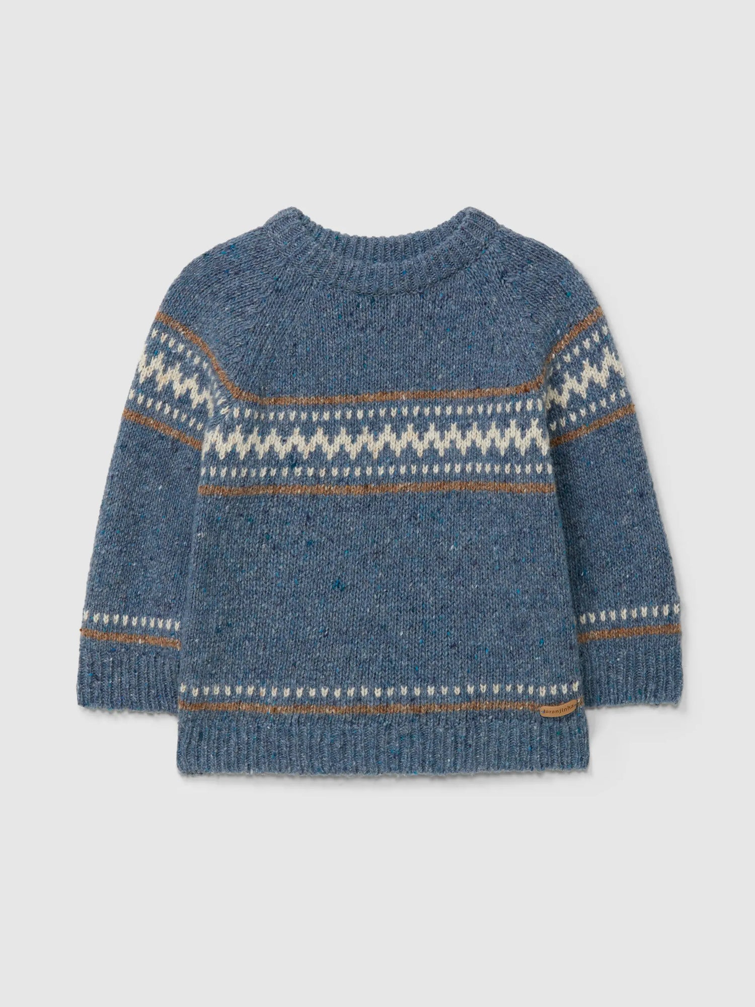 Laranjinha Gebreide Jacquard Trui - Blauw