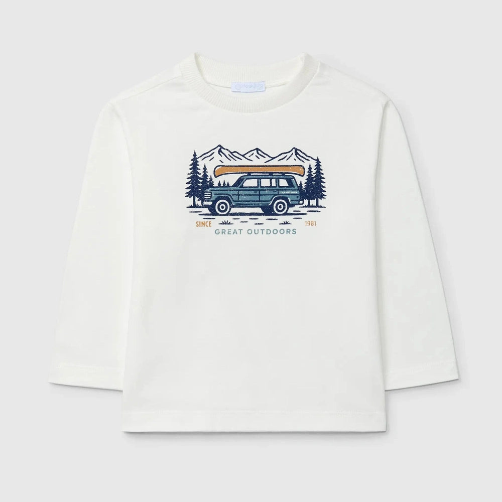 Laranjinha Longsleeve Great Outdoors - Gebroken Wit