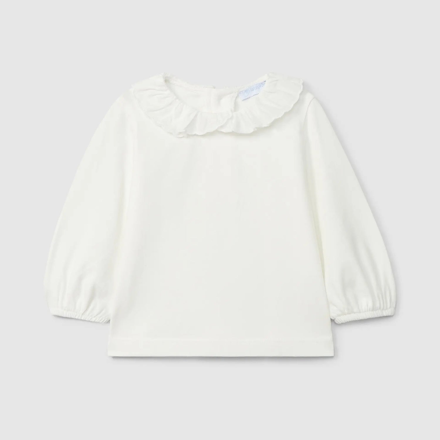 Laranjinha Longsleeve Met Ruches Kraag - Gebroken Wit