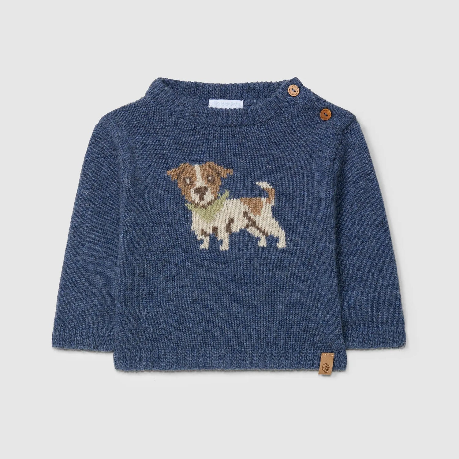 Laranjinha Gebreide Jacquard Trui - Indigo