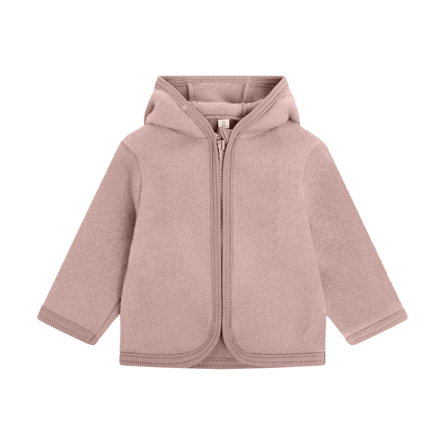 Huttelihut Babyjasje in Merinowol - Oud Roze