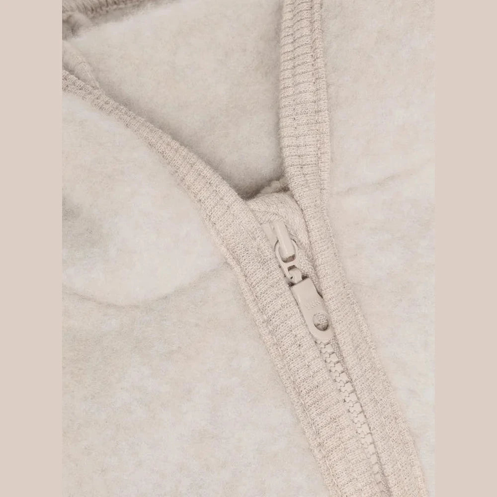 Huttelihut Babyjasje in Merinowol - Beige