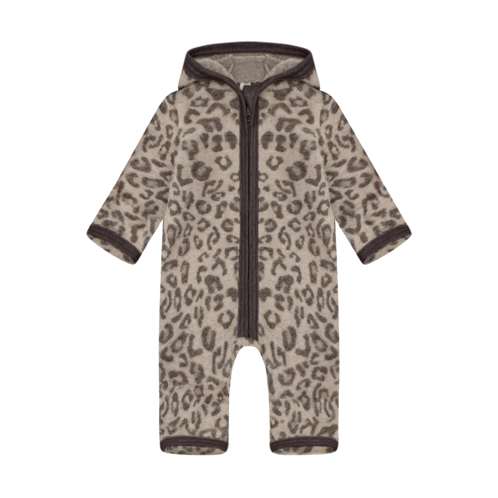HUTTEliHUT Woll-Fleece-Winteranzug Jacquard - Camel Melange