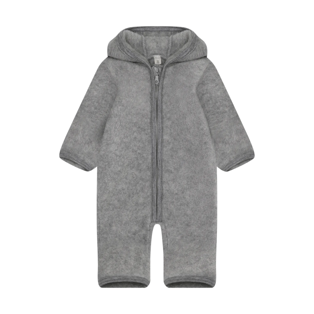 HUTTEliHUT Wollen Fleece Winterpak - Medium Grey Melange