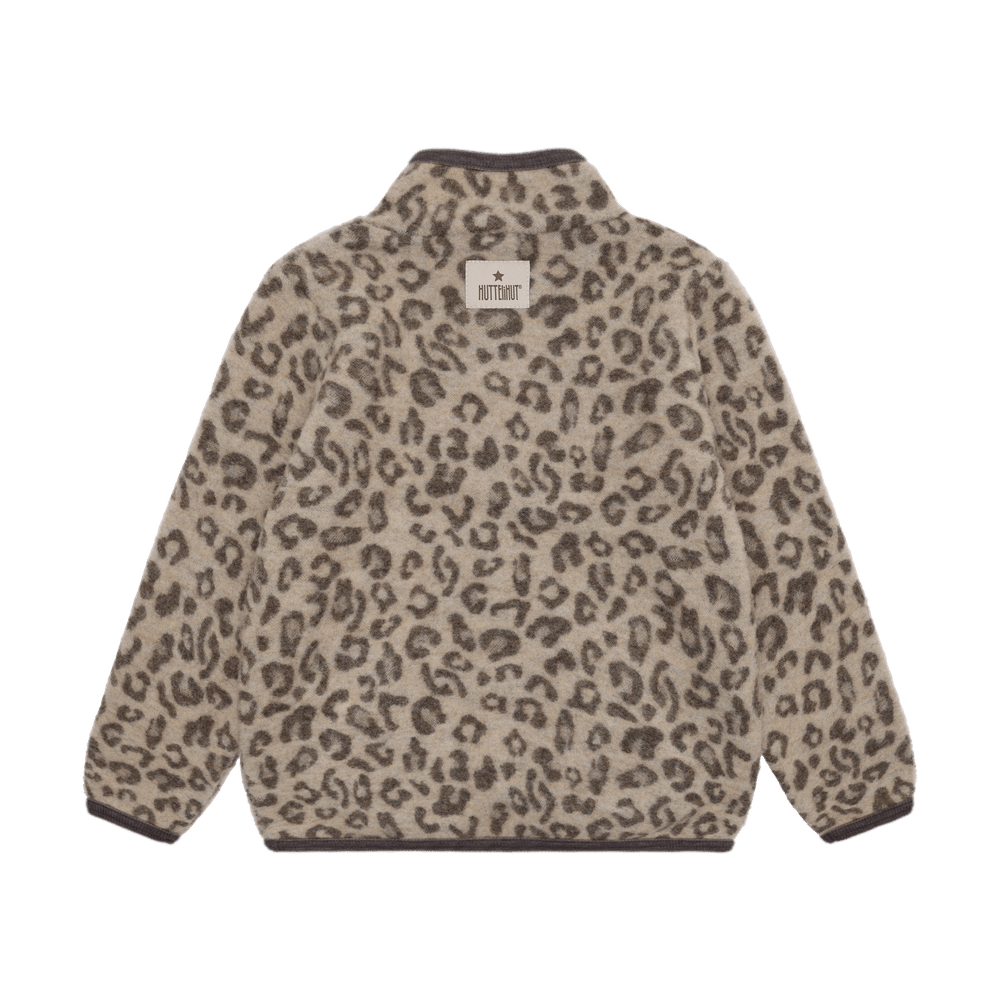 HUTTEliHUT Wollen Fleece Jas Jacquard - Camel Melange