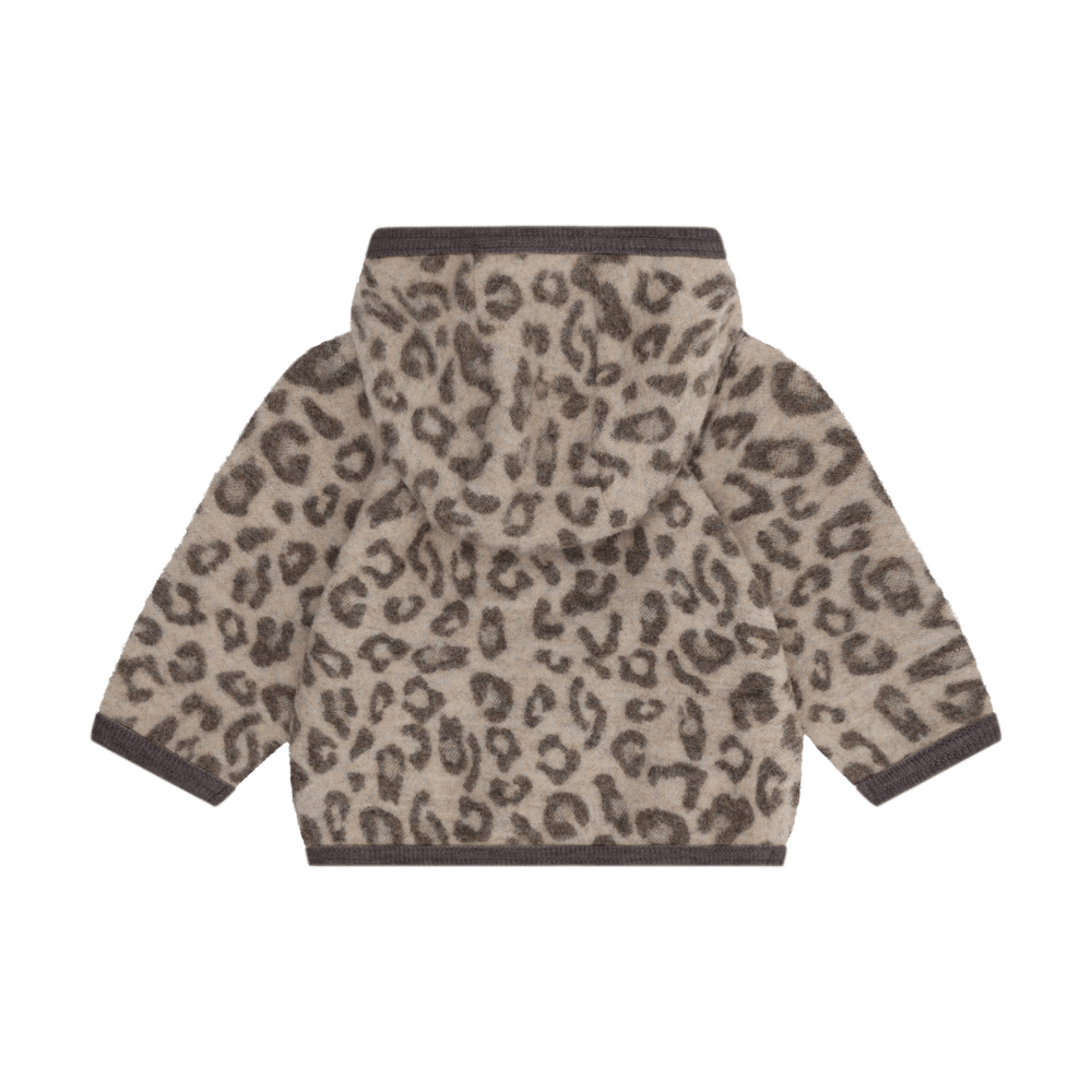 HUTTEliHUT Wollfleecejacke Jacquard - Camel Melange