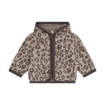 HUTTEliHUT Woll-Fleece-Jacke Jacquard - Camel-Melange