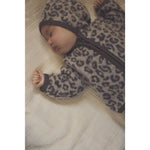 HUTTEliHUT Woll-Fleece-Jacke Jacquard - Camel-Melange