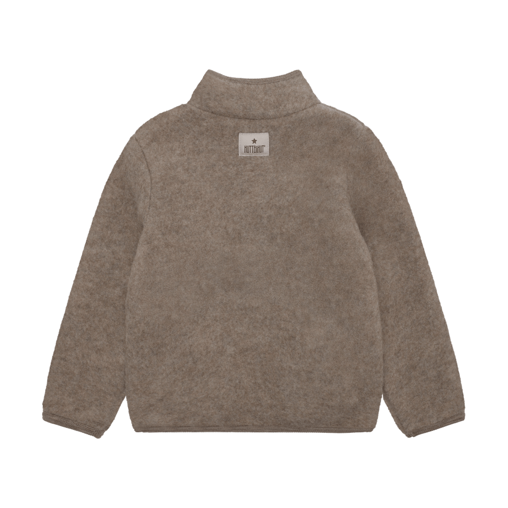 HUTTEliHUT Wollen Fleece Jas - Savannah Melange