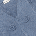 HUTTEliHUT Cardigan tricoté - Bleu clair de lune