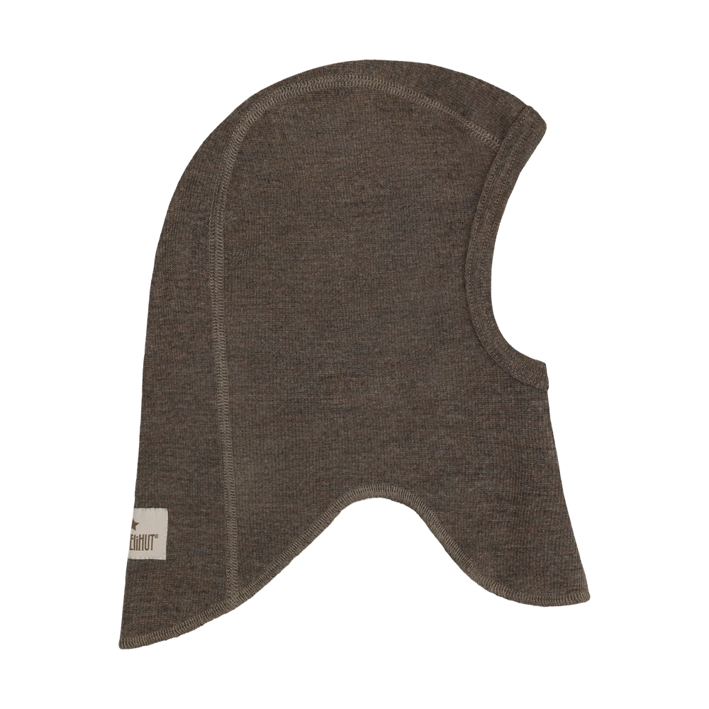 HUTTEliHUT Bivakmuts Wol Rib - Brown Melange