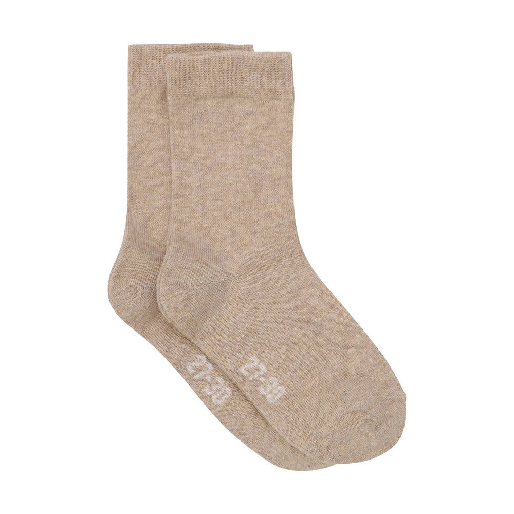 Minymo Enkelsokken 2-pack - Silver Mink Melange