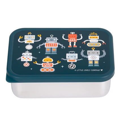 Little Lovely Stainless Steel Lunchbox - Robots