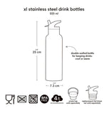 Little Lovely XL Stainless Steel Drinkbus 500ml - Cherries