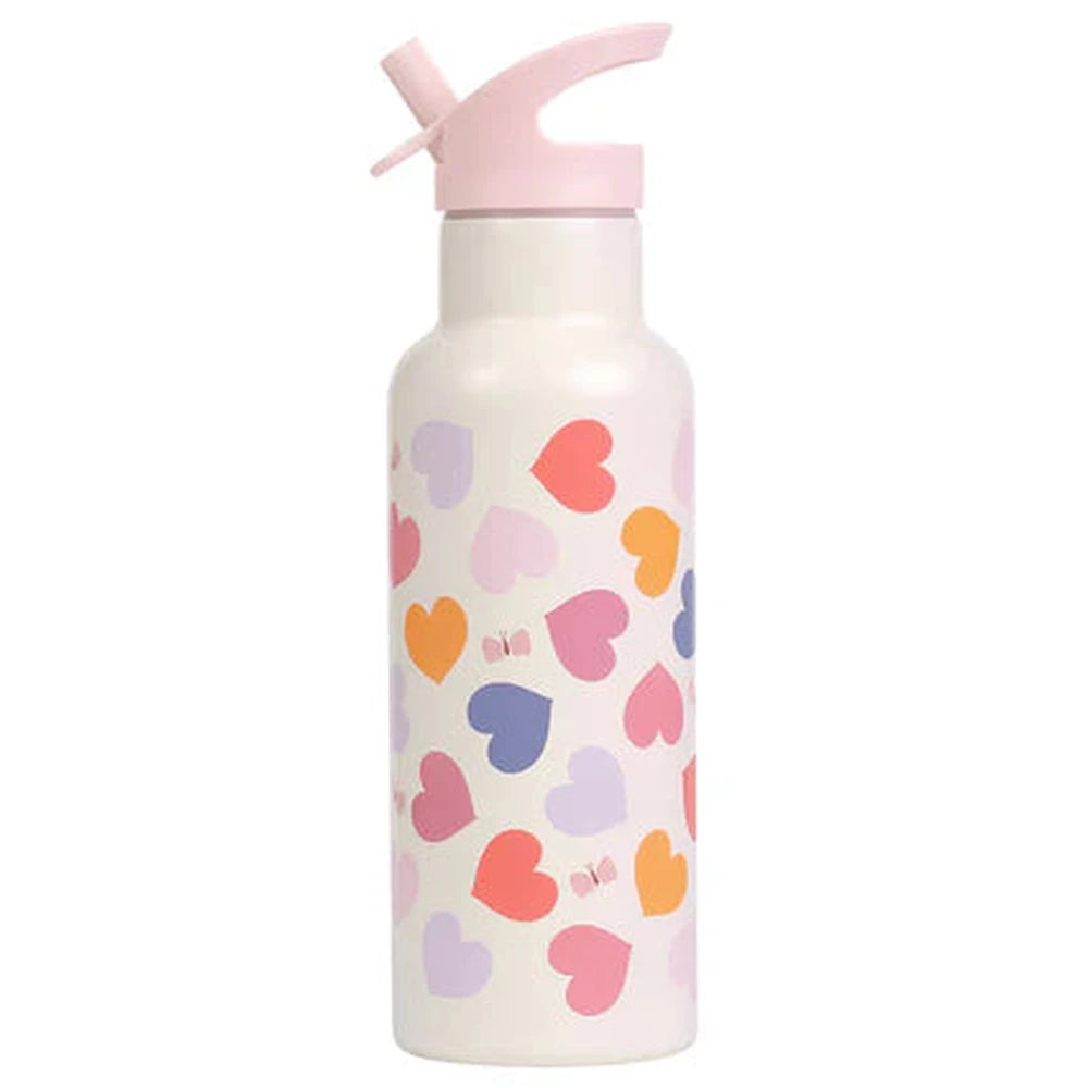 Little Lovely XL Stainless Steel Drinkbus 500ml - Hearts