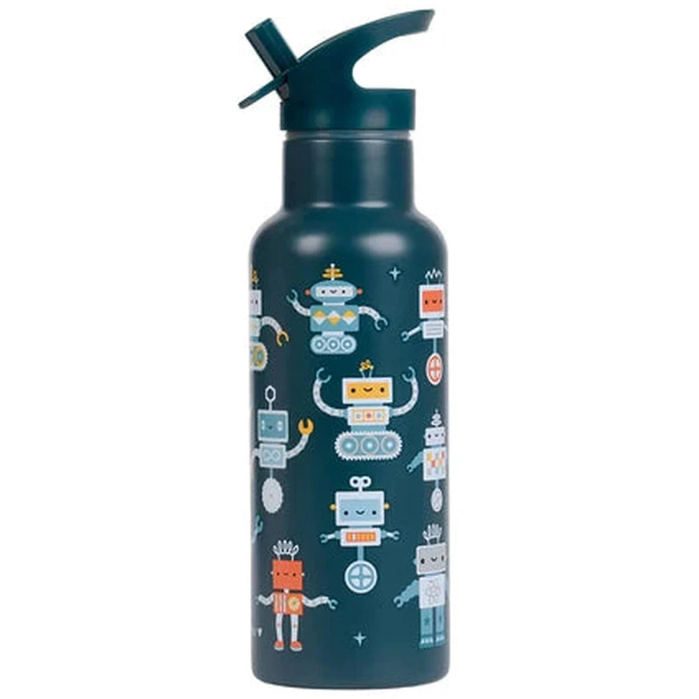 Little Lovely XL Stainless Steel Drinkbus 500ml - Robots
