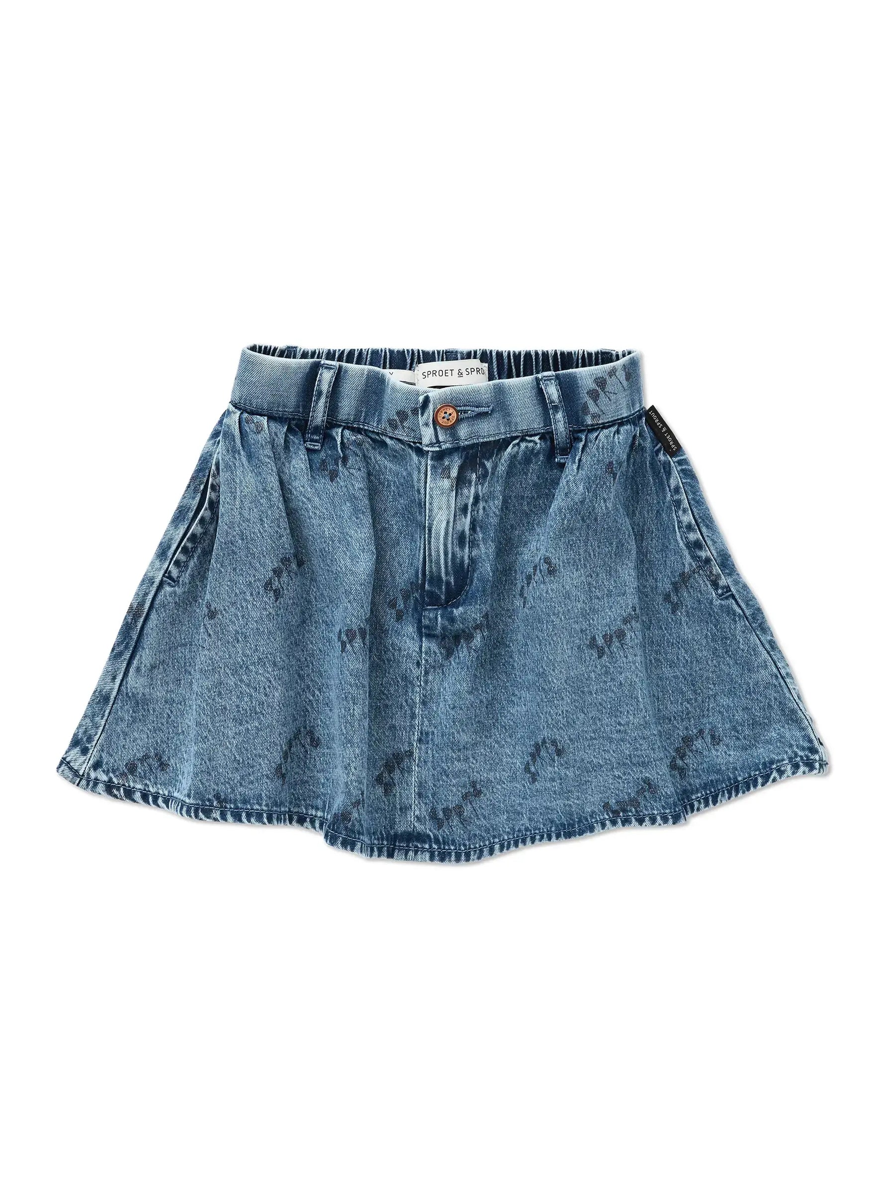 Sproet & Sprout Blauwe Denim Rok - Blue Denim
