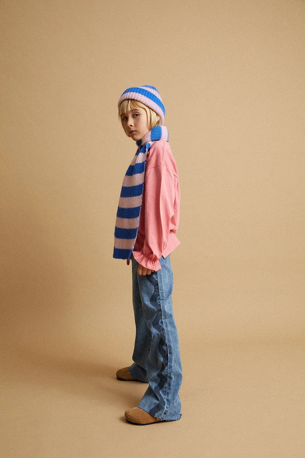 Sproet & Sprout Gestreepte Muts - Blueprint
