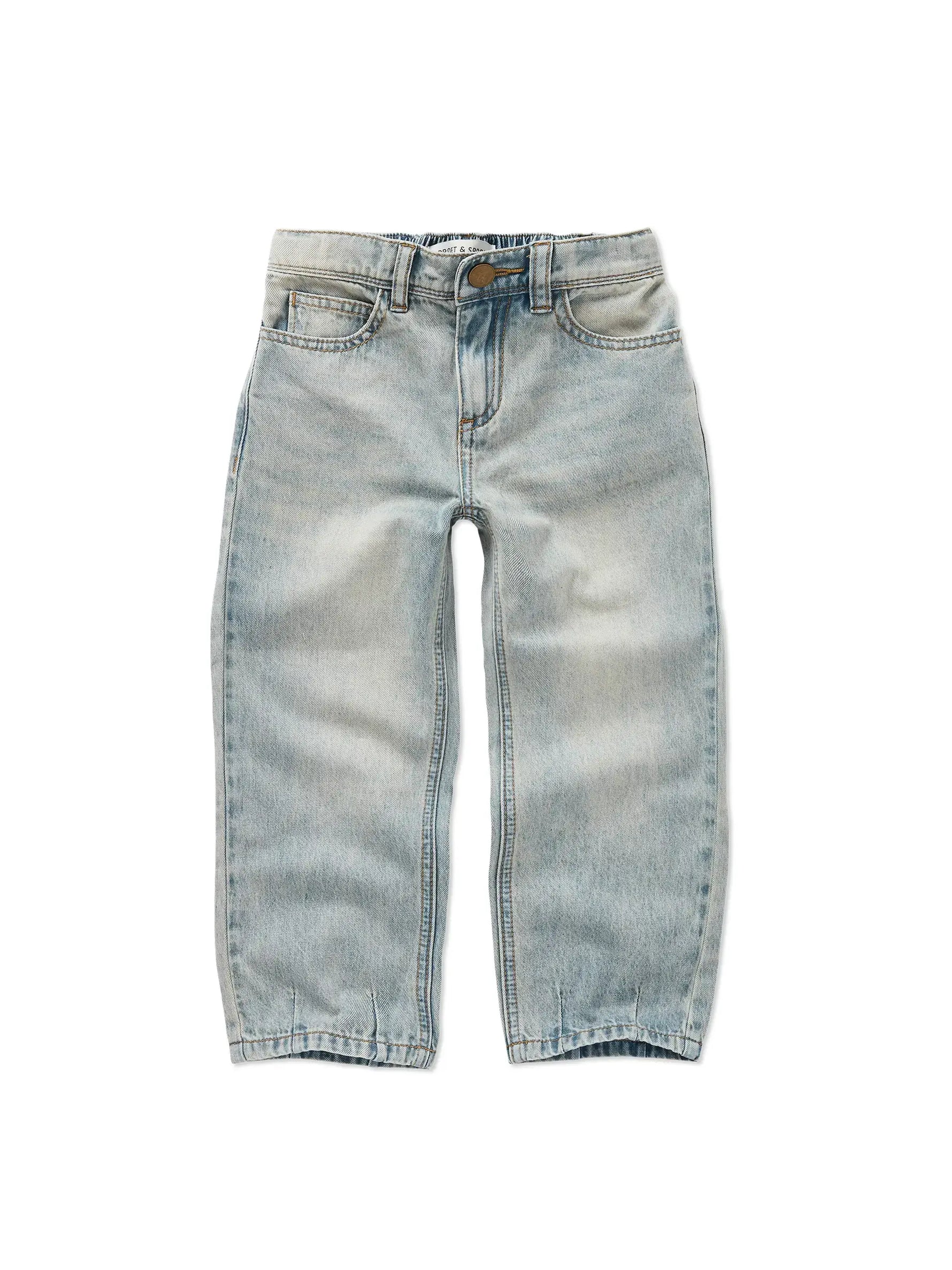 Sproet & Sprout Losse Denim Broek - Vintage Blue