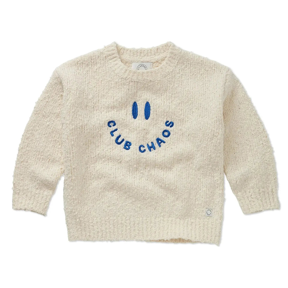 Sproet & Sprout Bouclé Sweater Club Chaos - Ivory Melee