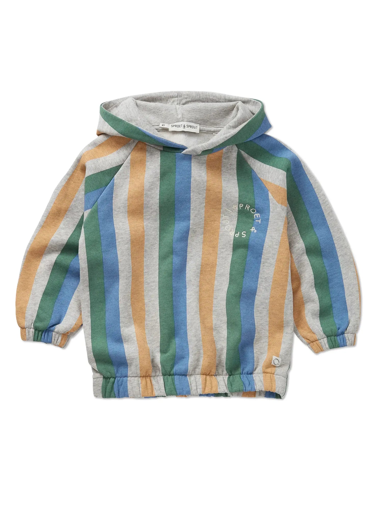 Sproet & Sprout Gestreepte Hoodie - Grey Melee