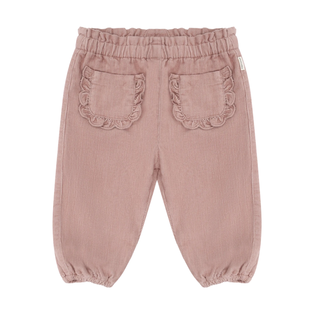 Minymo Ribfluwelen Broek Met Voering - Fawn