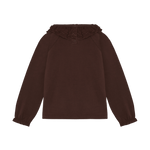 En Fant T-Shirt Lange Mouwen Met Kraag - Deep Mahogany