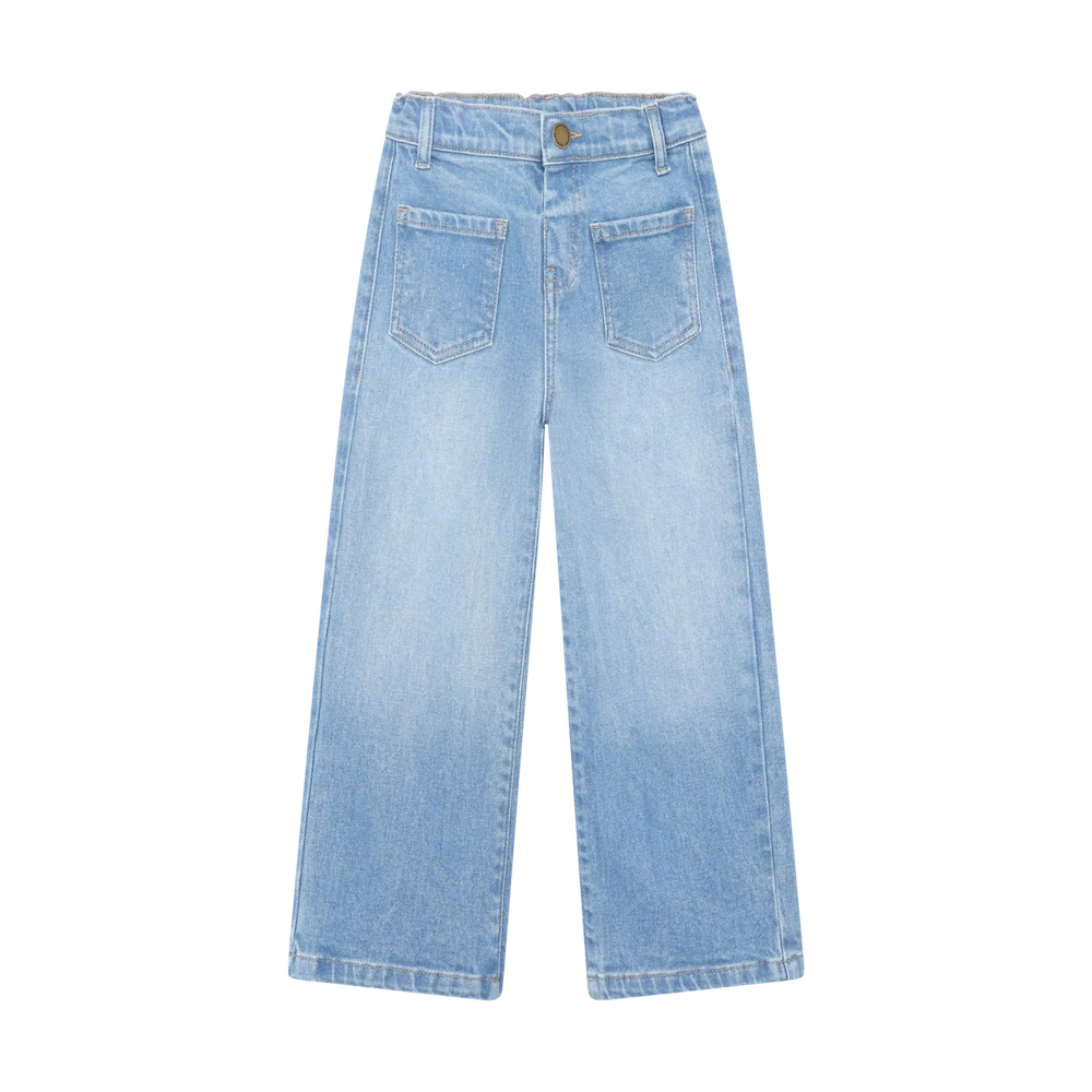 En Fant Weite Jeans - Hellblauer Denim
