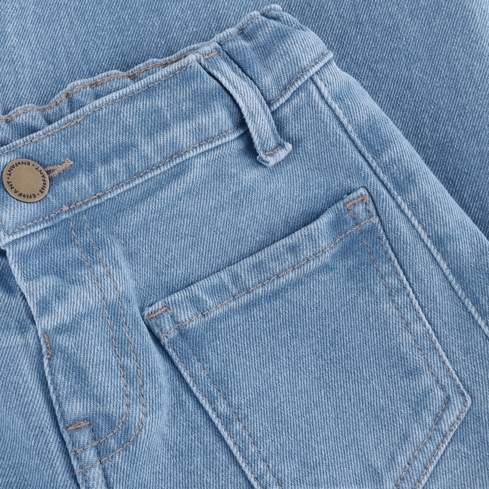 En Fant Weite Jeans - Hellblauer Denim