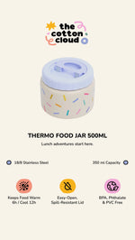 The Cotton Cloud Thermo Food Jar 350ml - Croc Rock