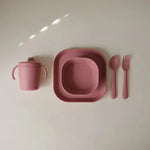 Mushie Bordjes 2st Vierkant - Dusty Rose
