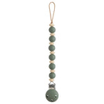 Mushie Siliconen Speenkoord met clip - Luna Dried Thyme