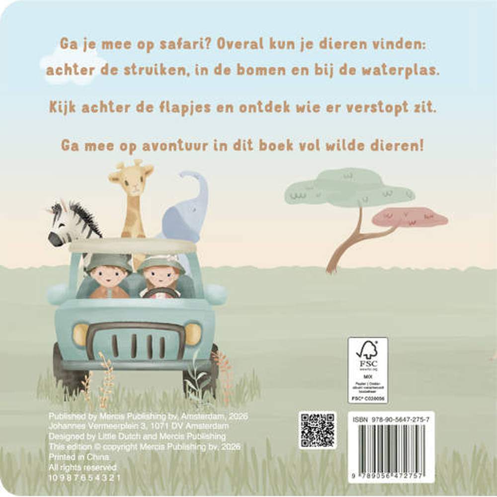 Mijn Flapjesboek Wilde Dieren - Little Dutch