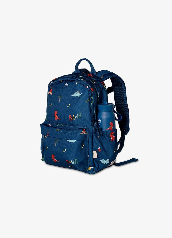 Citron Sac à dos moyen - Dino bleu
