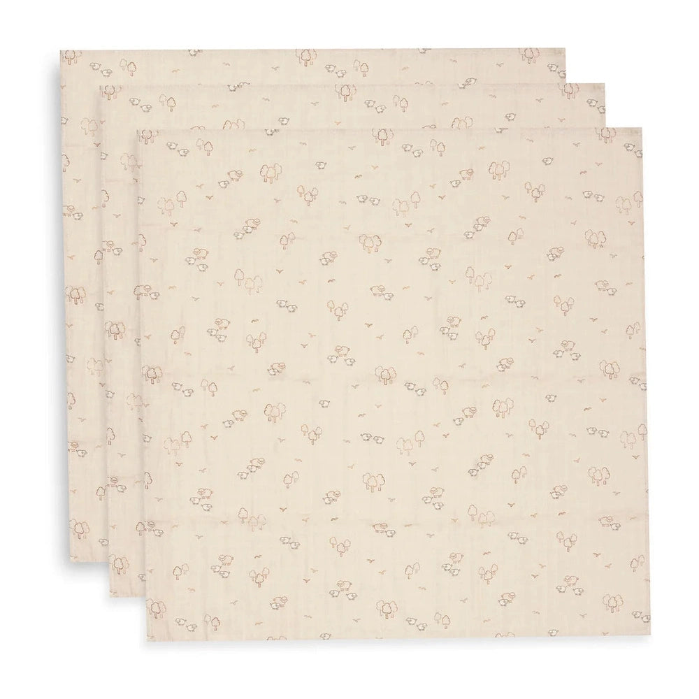 Jollein Hydrofiele Doek Mini 70x70cm 3-pack - Woolly
