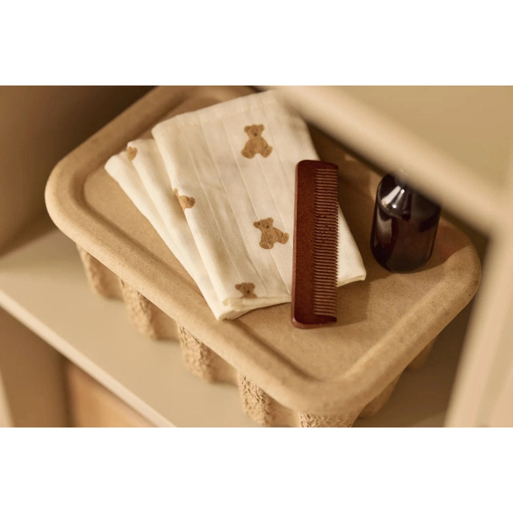 Jollein Hydrofiel Washandje 15x20cm 3-pack - Teddy Bear