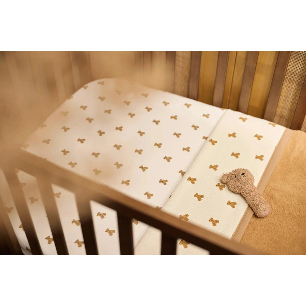 Jollein Hoeslaken Jersey 60x120 cm - Teddy Bear