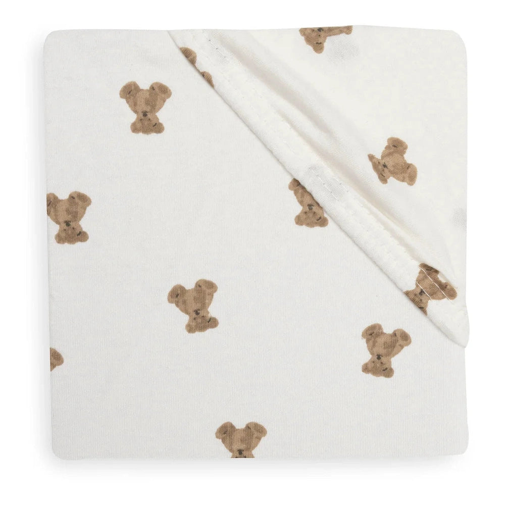 Jollein Hoeslaken Jersey 60x120 cm - Teddy Bear