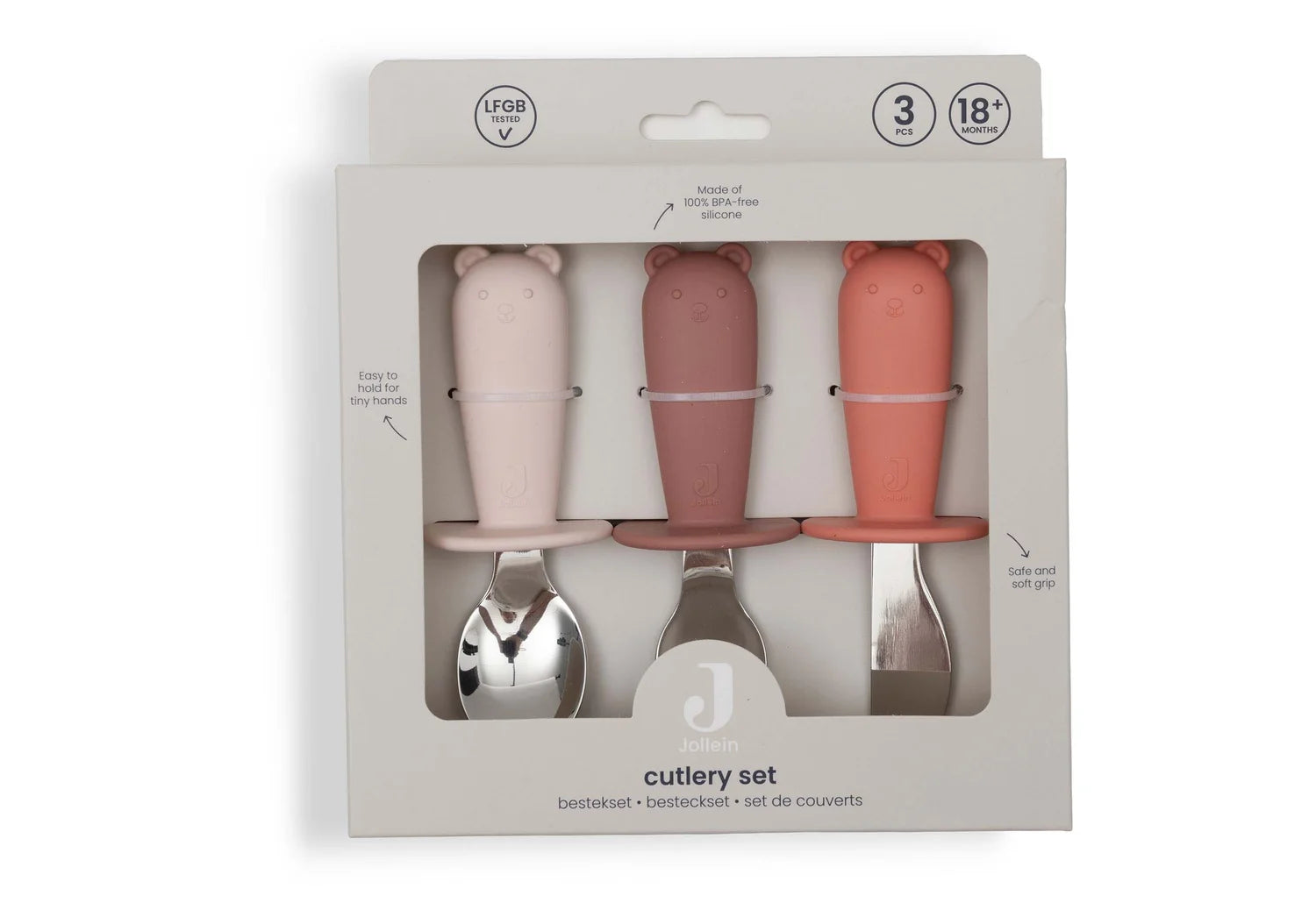 Jollein Bestekset Siliconen - Blush