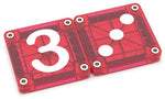 Magna-Tiles Micro Mags Learn Numbers 56 Stuks - Blauw Rood
