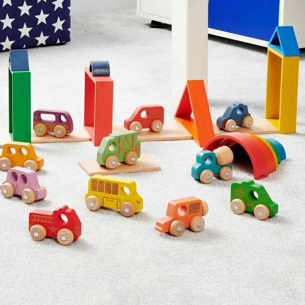 Tickit - Houten Regenboog Autootjes - Community