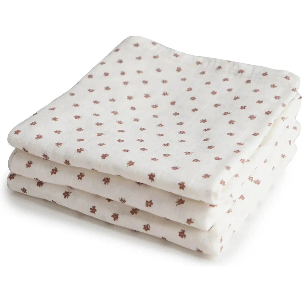 Mushie Hydrofiele Doek 3-pack 60x60cm - Bloom