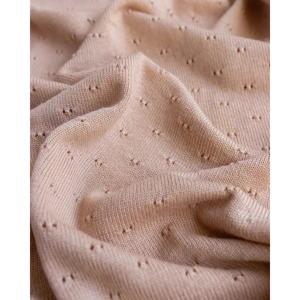 Hvid Blanket Bibi Apricot