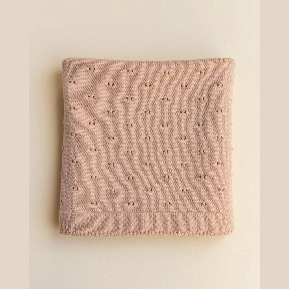 Hvid Blanket Bibi Apricot