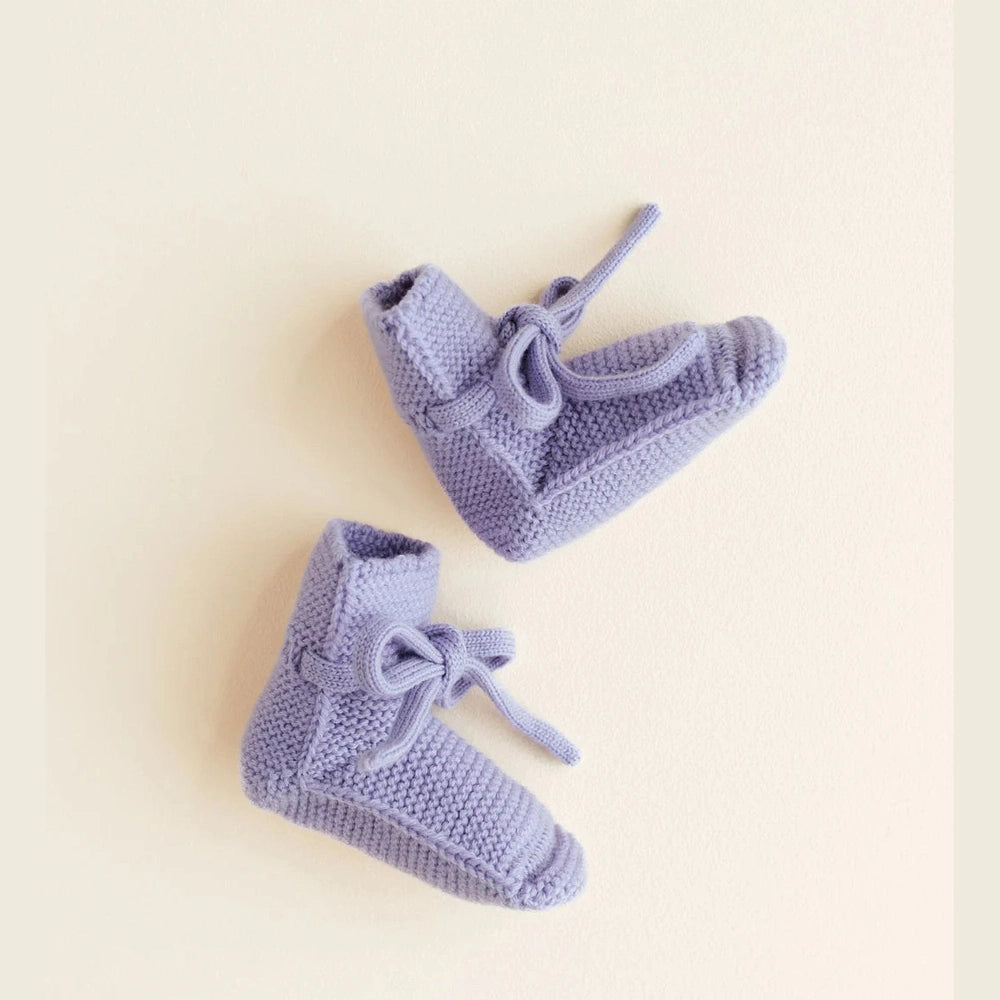 Hvid Booties Lilac 0-9mnd